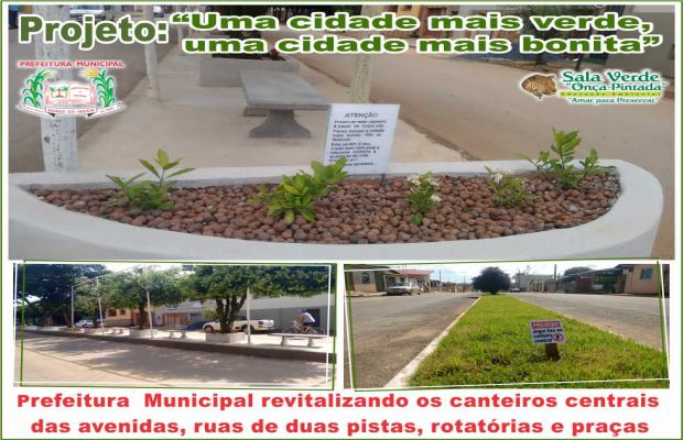 Prefeitura Municipal : Projeto “Uma cidade mais verde, uma cidade mais bonita” 