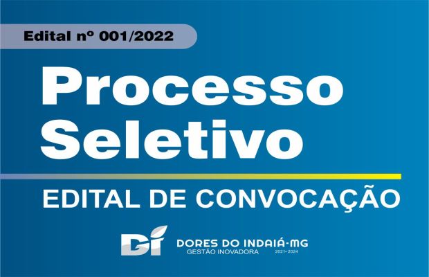 EDITAL N.º 001/2022 DE CONVOCAÇÃO - PROFESSOR - AEE