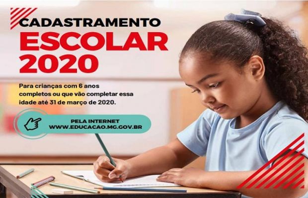 Começou nesta segunda-feira, 1º de julho, o Cadastramento Escolar para 2020