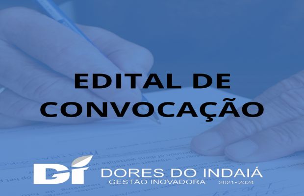 EDITAL N.º 005/2021 DE CONVOCAÇÃO