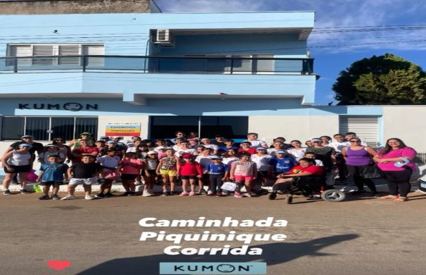 Caminhada, Piquenique e Corrida do Kumon movimentam Dores do Indaiá