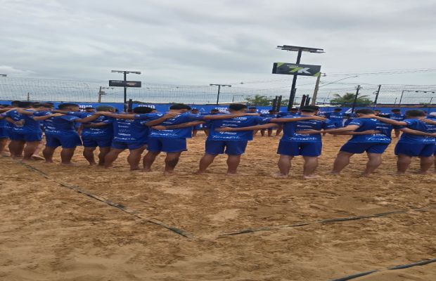 Atletas de Dores do Indaiá participam da Copa Orla 037 de Futevôlei em Pompéu
