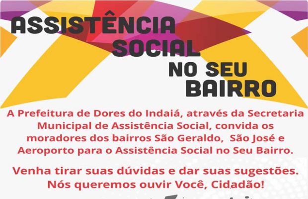 Assistência Social no Seu Bairro